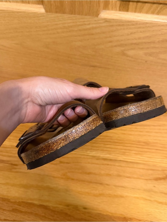 Birkenstock Arizona ran nubuck leather sandals with buckles main image 7